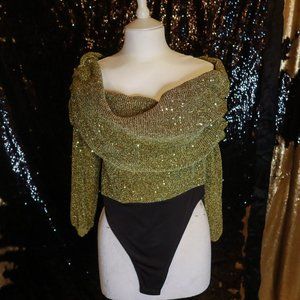 Lovers and Friends Gold Bodysuit